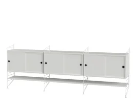 Policová sestava String Living Room F, white