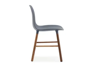 Židle Form, blue/walnut