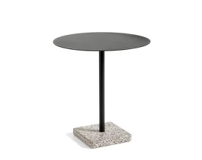 Stůl Terrazzo Ø70, grey terrazzo / anthracite