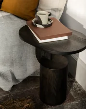 Odkládací stolek Insert, black stained ash