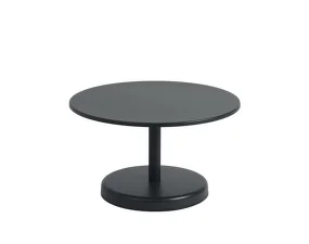 Stolek Linear Steel Coffee Table Ø70, black