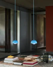 Závěsná lampa Flowerpot VP10, swim blue