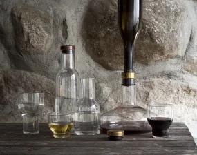Dekantační karafa Wine Breather Deluxe, gold