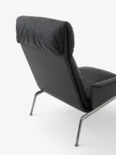 Křeslo Muno LN17 High Back w. Arms, black/dark chrome