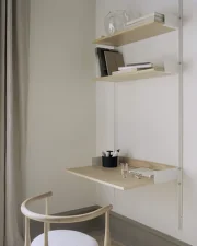 Policová sestava Study Shelf, oak/white