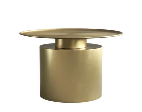 Konferenční stolek Pillar Low, brass
