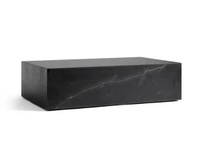 Konferenční stolek Plinth Low, Nero Marquina