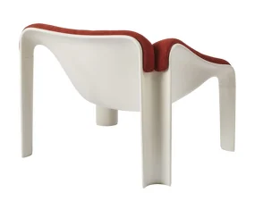 Křeslo F300, alabaster white/Dedar 6