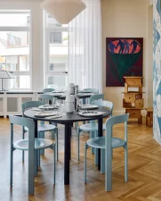 Stůl Annex Round Ø120, lacquered oak