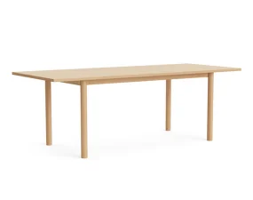 Stůl Annex Overhang 220x90, lacquered oak