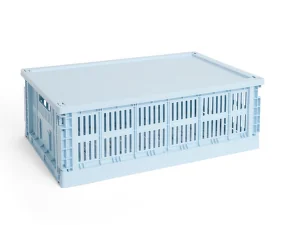 Plastové víko Colour Crate L, soft blue