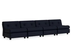 Čtyřmístná pohovka Amanta, Maglia blue black