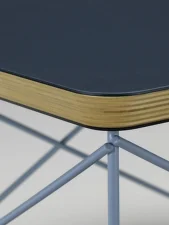 Occasional Table LTR Linoleum Smoke Blue, sky blue