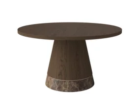 Konferenční stolek Piro Ø60, dark oiled oak