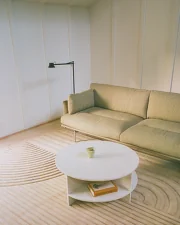 Konferenční stolek Halves, off-white Terrazzo