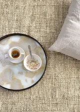 Tác Organic Glass Tray Round S, mist gold