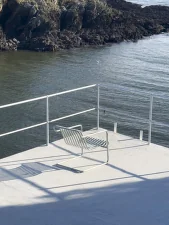 Křeslo Palissade Cantilever Lounge Chair Low, galvanised