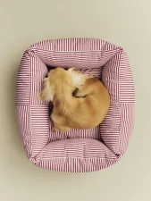 Psí pelíšek Dogs Bed XS, red and white stripe