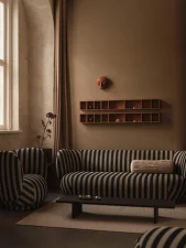 Sofa Rico 3 Louisiana, sand/black