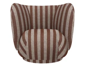Lounge Chair Rico, Louisiana sand / chocolate