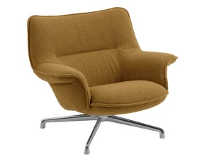 Křeslo Doze Lounge Chair Low Swivel, Hearth 8 / polished aluminum
