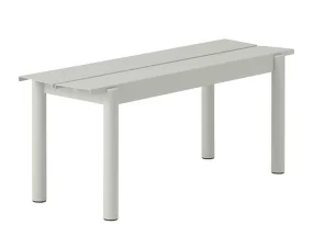 Lavice Linear Steel Bench 110 cm, grey