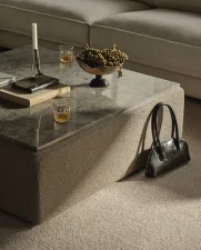 Deska na pouf Sora 110x110 cm, sand travertine