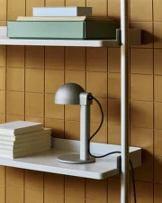 Stolní lampa Posto, silver grey