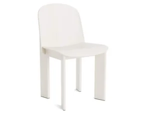 Židle Chisel 65, cream white lacquered beech