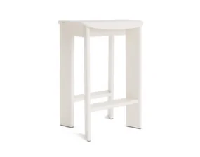 Barová stolička Chisel 30 H65, cream white lacquered beech