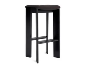 Barová stolička Chisel 30 H75, black lacquered oak / Steelcut Trio 383