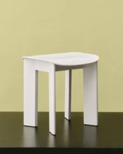 Stolička Chisel 10, cream white lacquered beech