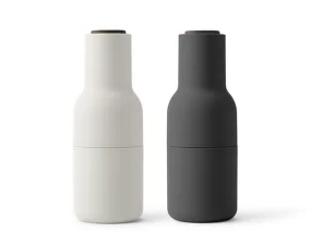 Mlýnky na sůl a pepř Bottle, set 2ks, ash/carbon, walnut lid