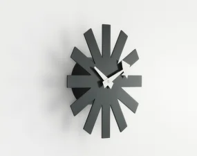 Hodiny Asterisk Clock, black