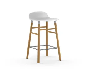 Barová židle Form 65 cm, white/oak