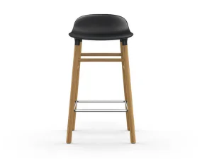 Barová židle Form 65 cm, black/oak