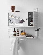 Nástěnný panel String Wall 50 x 30, white