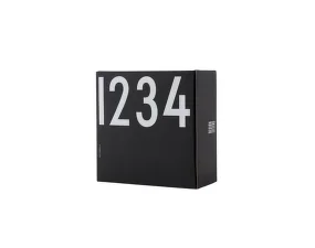 Svícny/šálky s číslicemi set 4ks, black