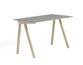 Stůl Copenhague CPH 90, water-based lacquered oak/grey linoleum