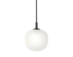 Závěsné svítidlo Rime Ø12, opal/black