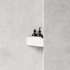 Rohová koupelnová polička Bath Shelf Corner, white