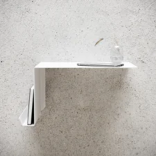 Stolek Bedside Table - left white