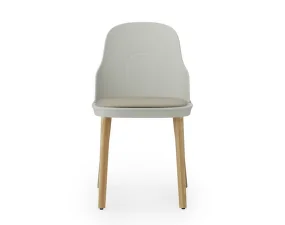 Židle Allez Chair Oak/Leather, warm grey