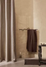 Držák na ručníky Curvature, black brass