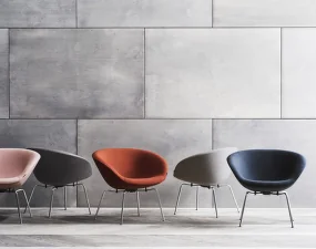 Křeslo Pot™, brown bronze / orange red