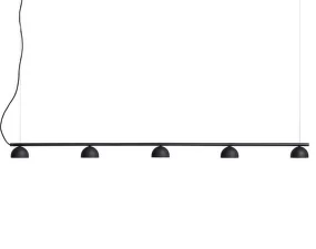 Závěsná lampa Blush rail 5, matt black