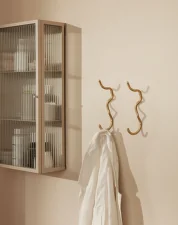 Skříňka Haze Reeded glass, cashmere