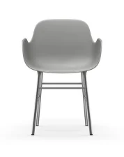 Židle Form s područkami, grey/chrome