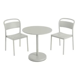 Stolek Linear Steel Café Table Ø70, grey