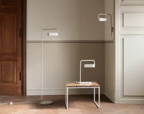 Stojací lampa Scribe, matt creme
